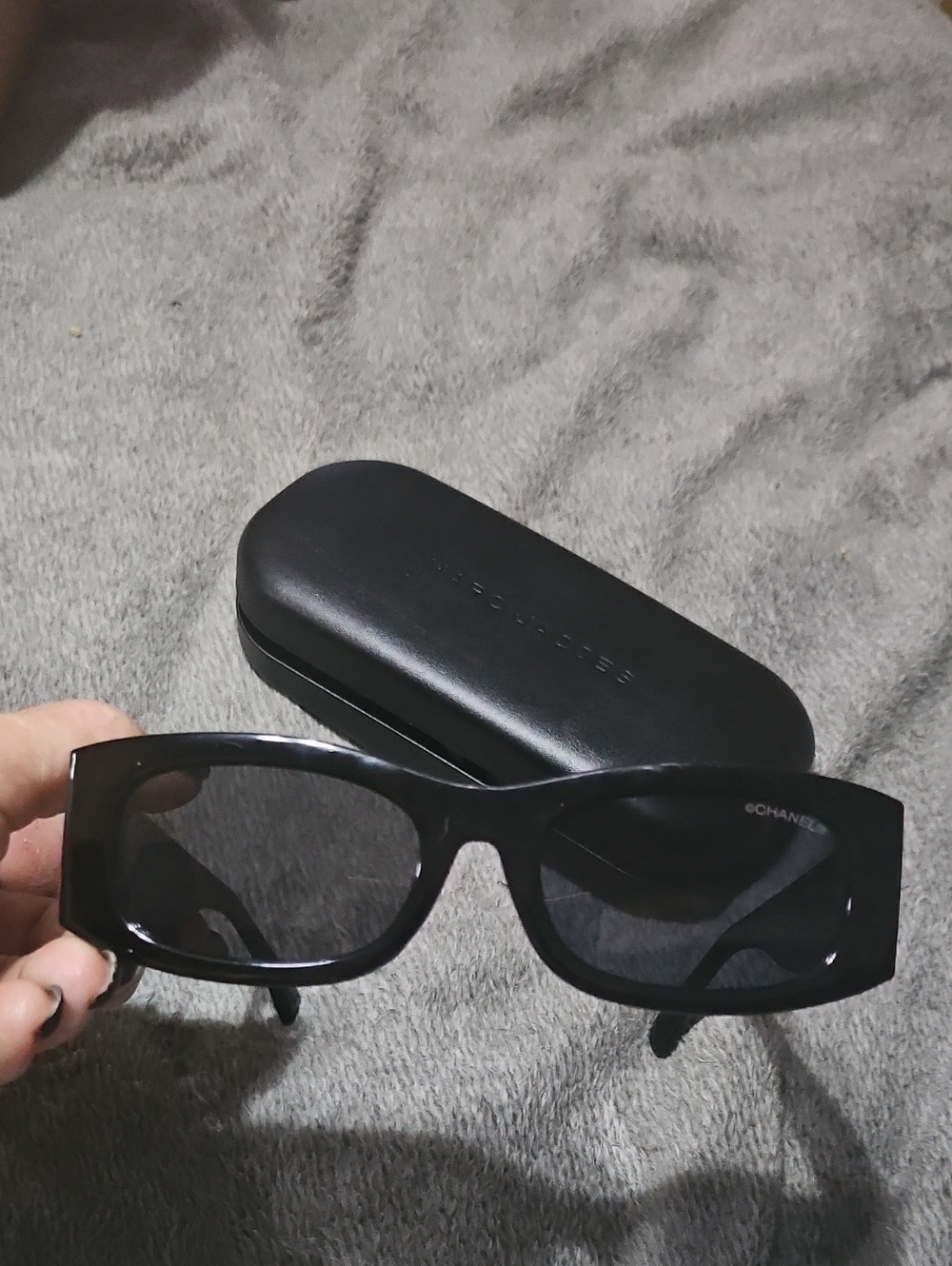 Chanel 90s CH5525 Acetate Rectangle Sunglasses - Picture 7 of 13